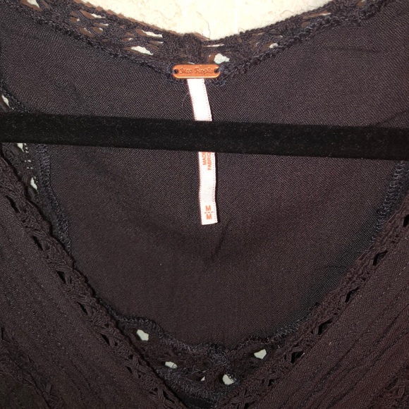 Free People Women’s Boho Blouse Shirt Top M - Picture 6 of 8